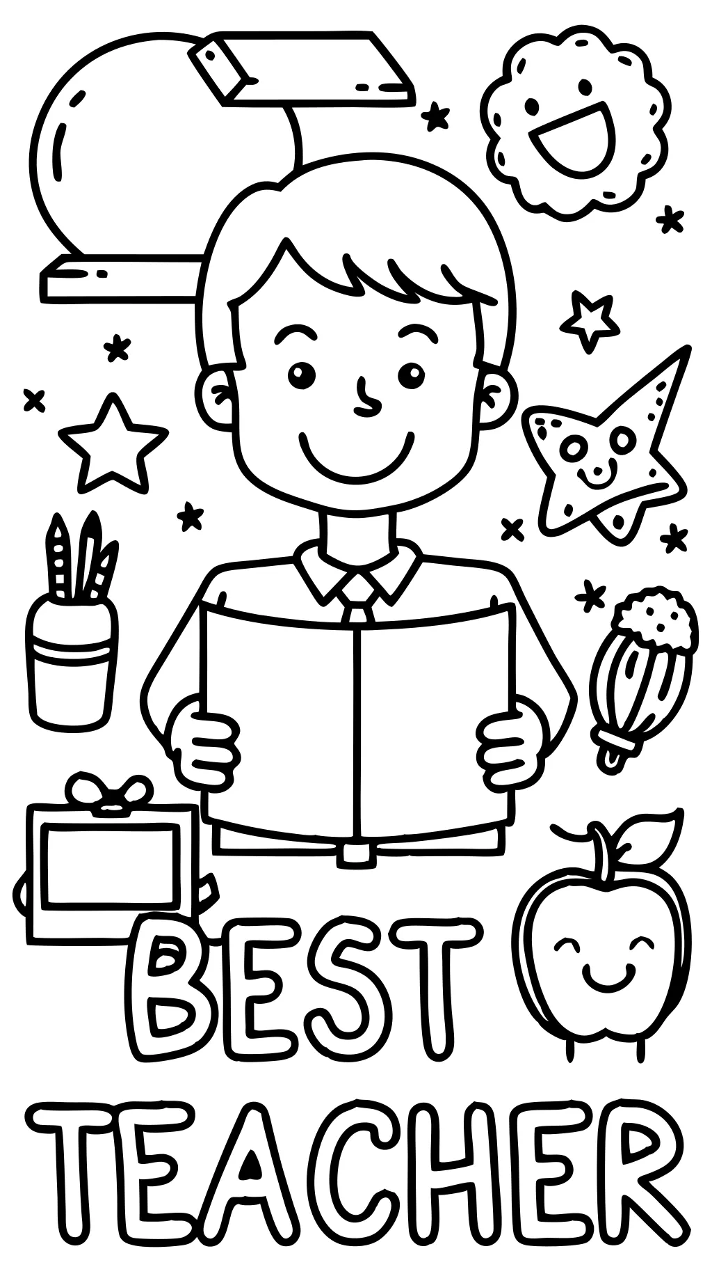 best teacher coloring page